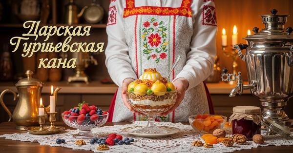 Гурьевская каша — роскошный русский десерт с пенками и сухофруктами, царский рецепт